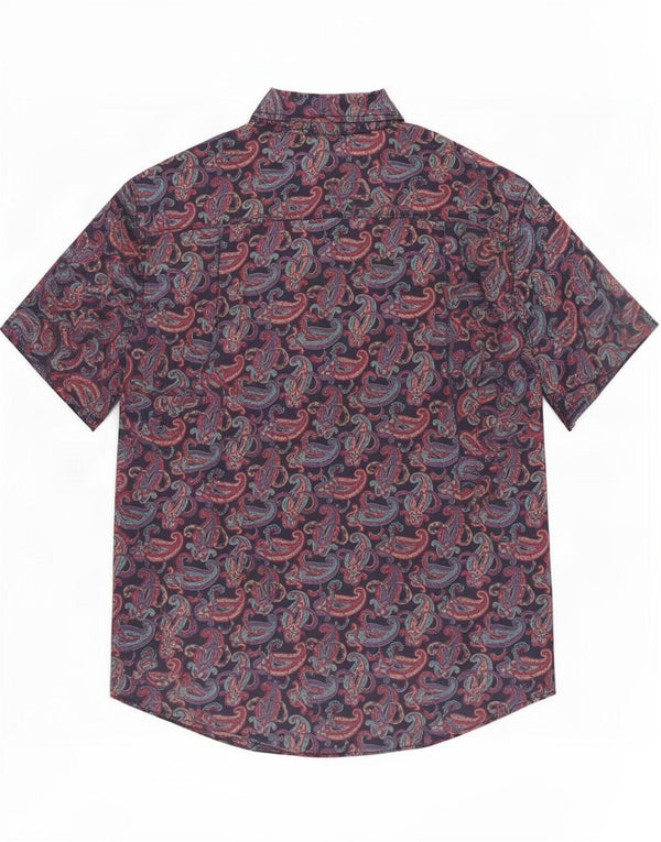 Cămașă cu mânecă scurtă Marnie West pentru bărbați, 2XL, mătase cachetălă multicoloră
