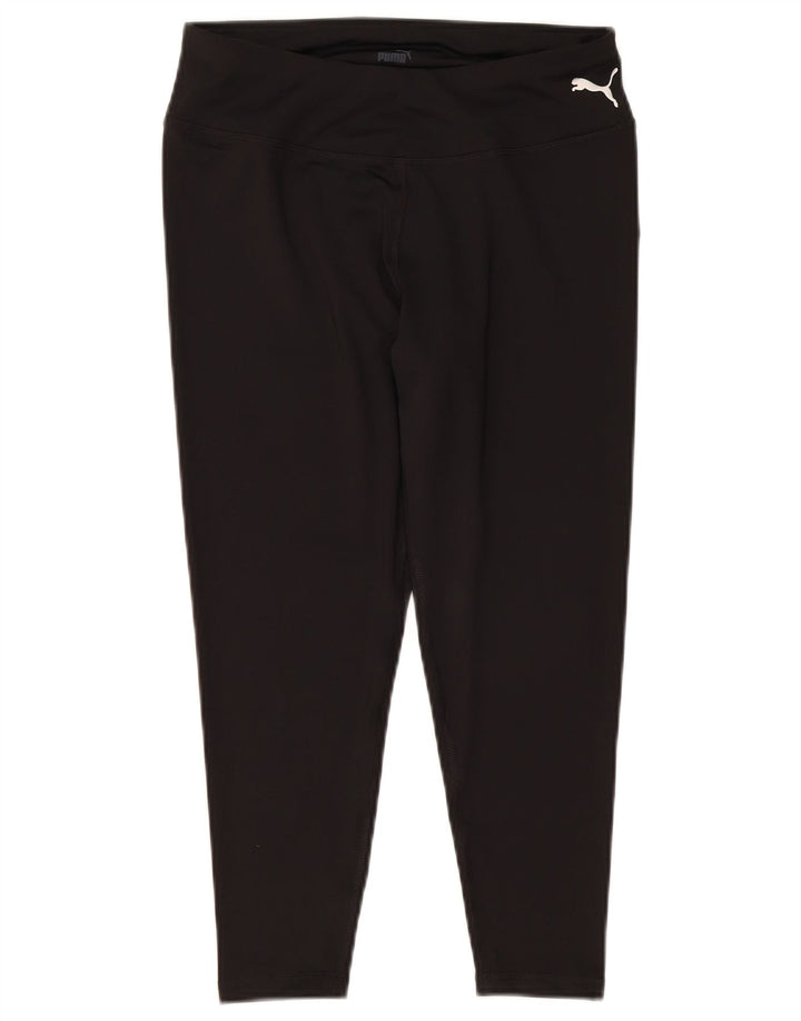 Leggings Capri Puma pentru femei UK 14 Poliester mediu negru
