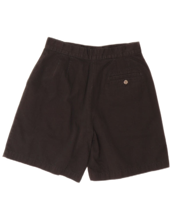 L.L.Bean Womens Casual Shorts US 4 Small W24 Black Cotton