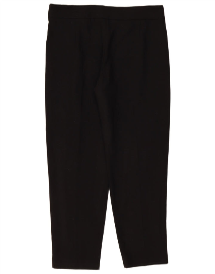 French Connection Pantaloni tăiați pentru femei UK 12 Medium W32 L26 Negru