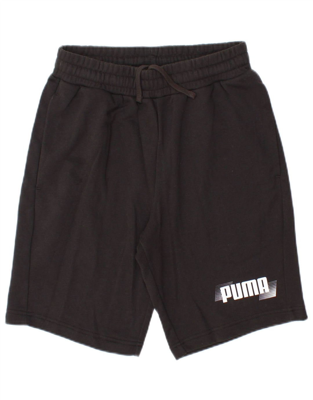 Pantaloni scurti sport grafic Puma pentru bărbați, bumbac negru mic