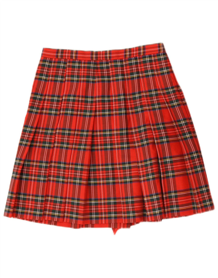 Fusta Wrap pentru femei Vintage W26 Small Red Check