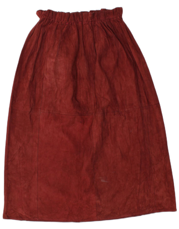 Fusta A-Line pentru femei Vintage W32 Burgundy mare