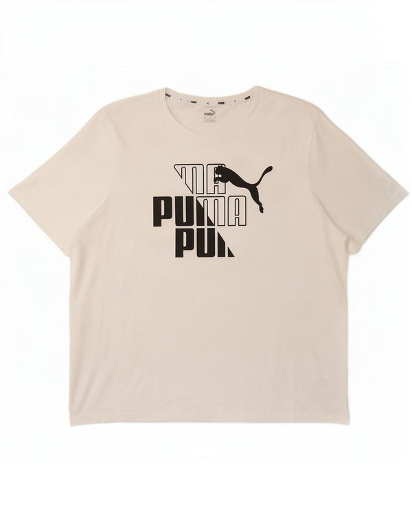 Tricou grafic Puma pentru bărbați Top 2XL Bumbac alb