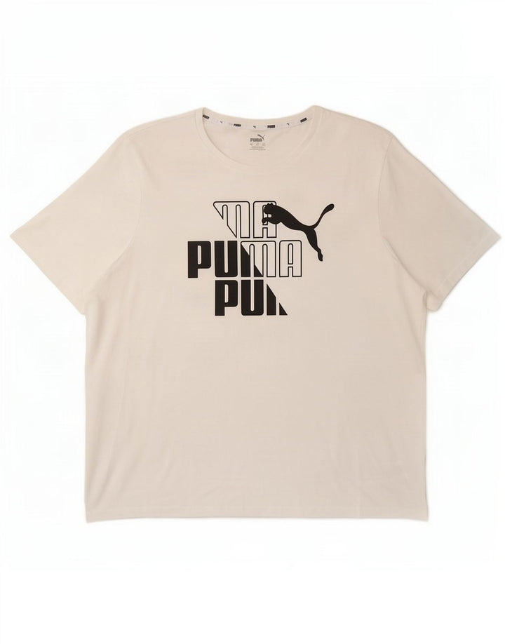 Tricou grafic Puma pentru bărbați Top 2XL Bumbac alb