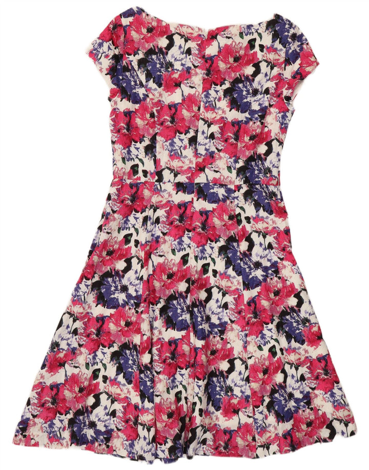Rochie de ceai obișnuită pentru femei Laura Ashley UK 12 Medium Multicolor Floral