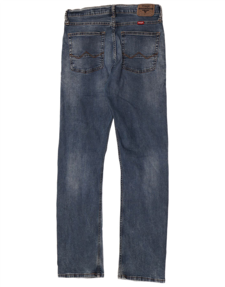 Blugi drepti pentru bărbați Wrangler W30 L32 Bumbac albastru