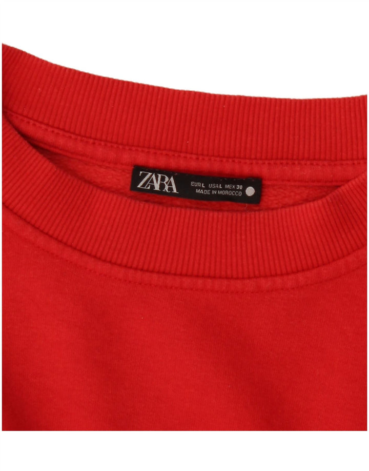 Pulover pentru Damă Zara UK 16 Mare Roșu