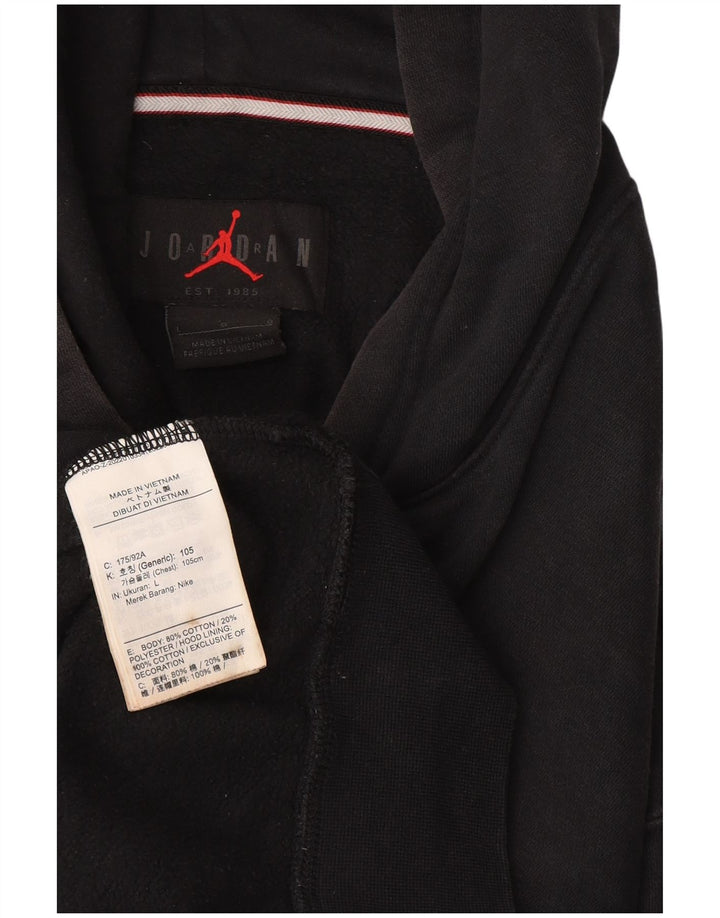 Jumper Jordan pentru bărbați, bumbac mare, negru