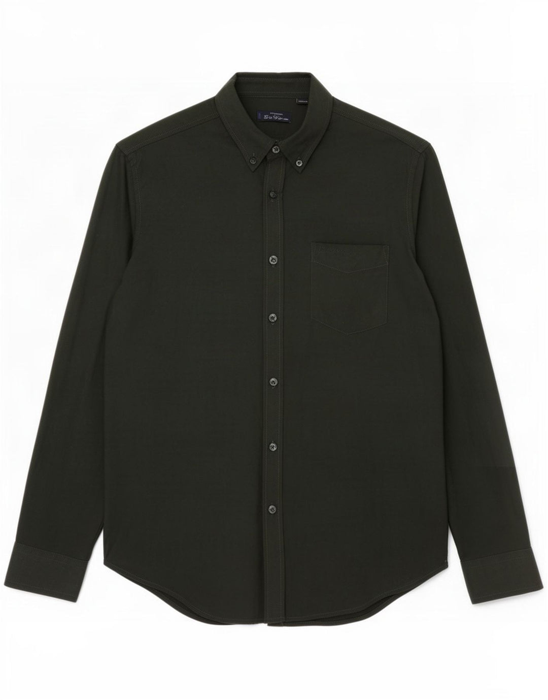 Cămașă pentru bărbați Ben Sherman, bumbac verde mediu