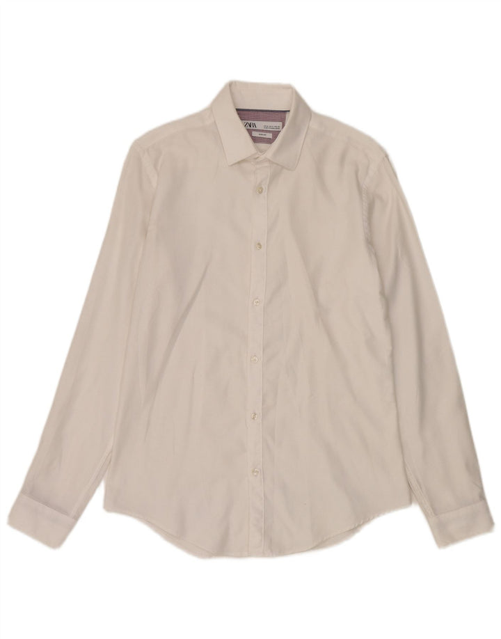 Cămașă Zara bărbați Slim Fit Medium White