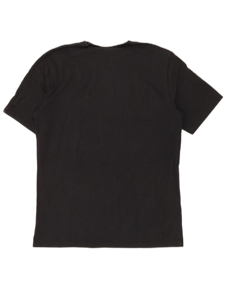 Tricou grafic Converse pentru bărbați Top mediu din bumbac negru