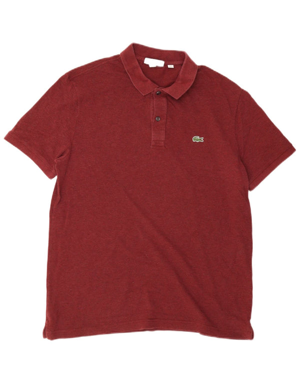 Tricou polo pentru bărbați Lacoste Slim Fit Mărimea 6 XL Bumbac maro