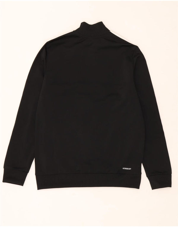 Jachetă Adidas Aeroready pentru trening pentru băieți 13-14 ani, negru, color block