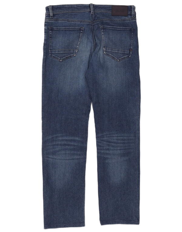 Blugi drepti pentru bărbați Hugo Boss Maine, cu ajustare normală, L33 L34, bumbac albastru