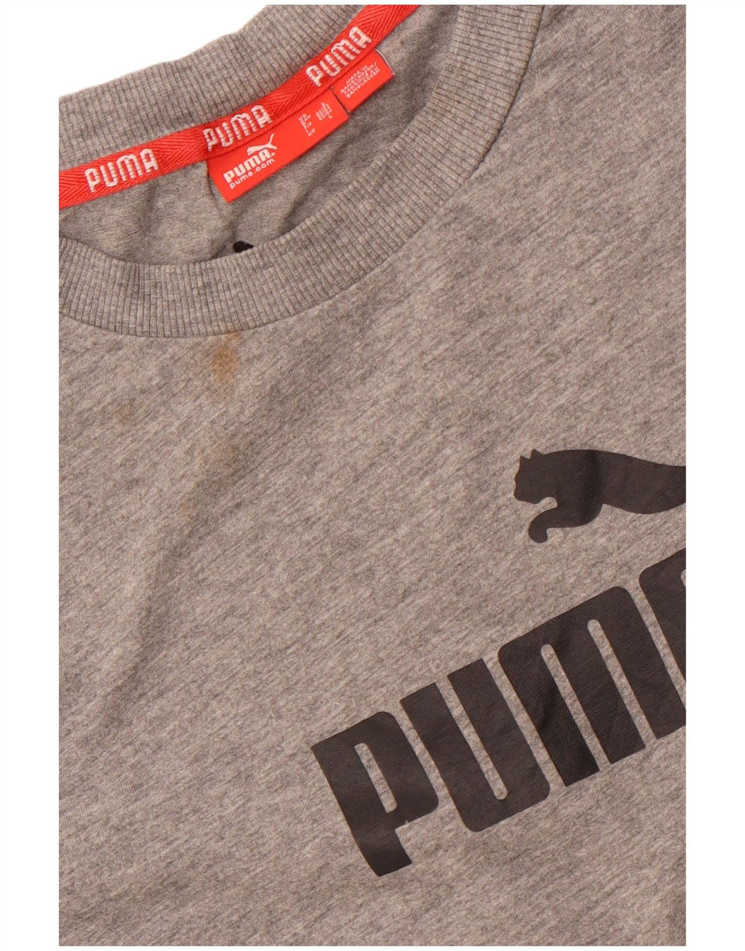 Tricou grafic PUMA pentru bărbați Top mare din bumbac gri