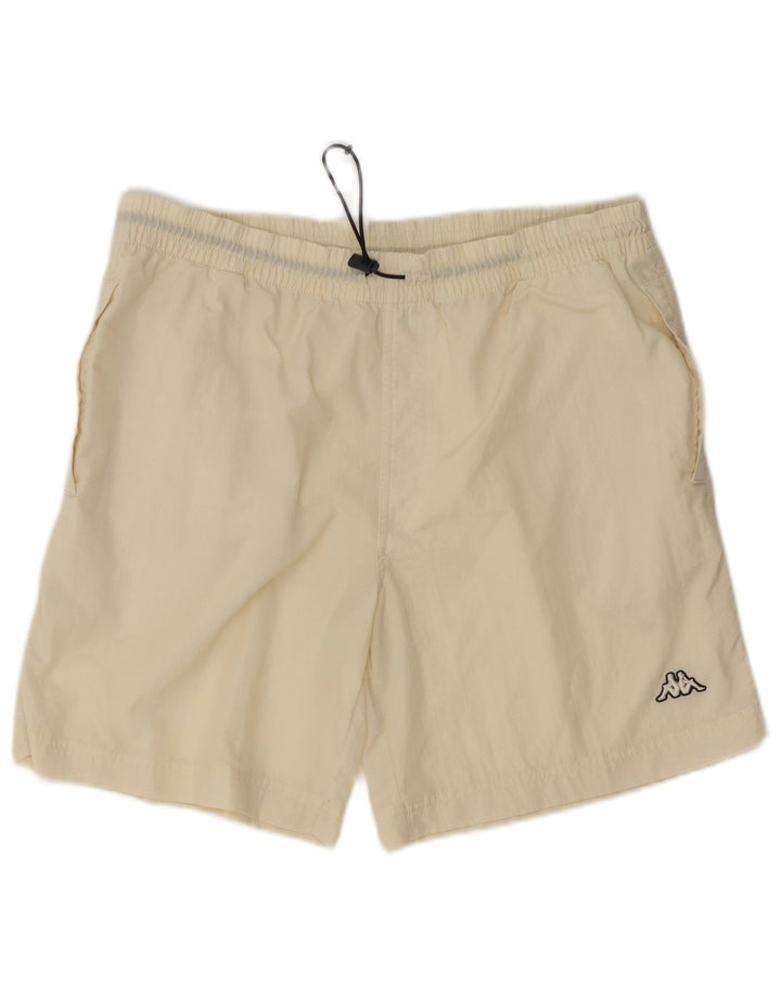 Pantaloni scurți de înot KAPPA pentru bărbați, mari din poliamidă alb