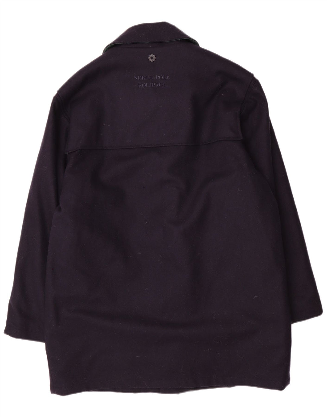 NORTH POLE Duffle Coat pentru bărbați UK 40 mare, lână bleumarin