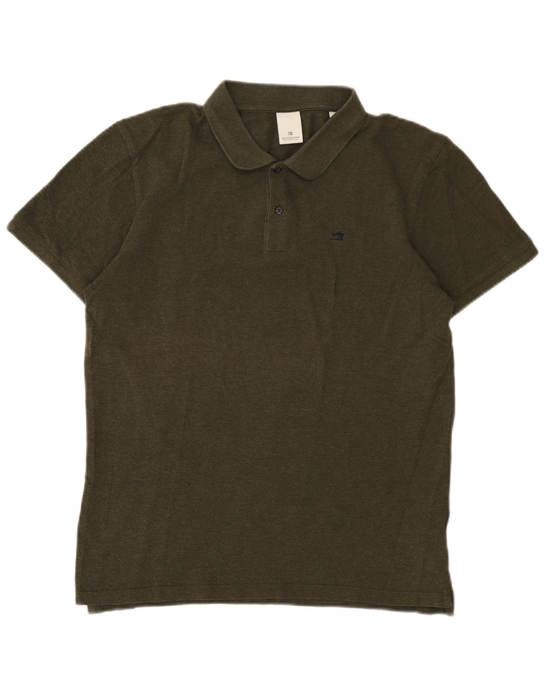 Tricou polo pentru bărbați Scotch & Soda, bumbac mediu kaki