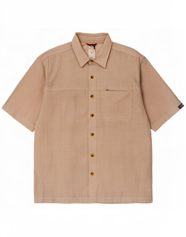 The North Face Cămașă cu mânecă scurtă pentru bărbați Small Beige Check Modal