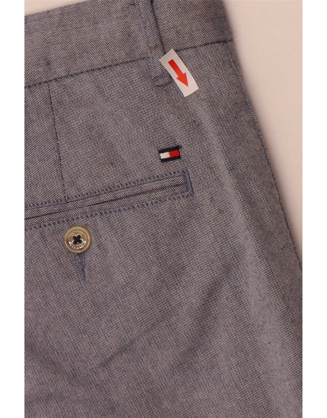 Pantaloni scurți chino obișnuiți pentru bărbați Tommy Hilfiger W34, bumbac albastru mare