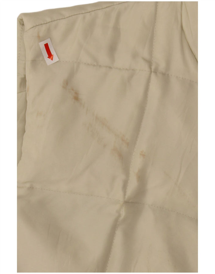 MURPHY & NYE Gilet căptușit pentru femei UK 14 Medium Off White Poliamidă