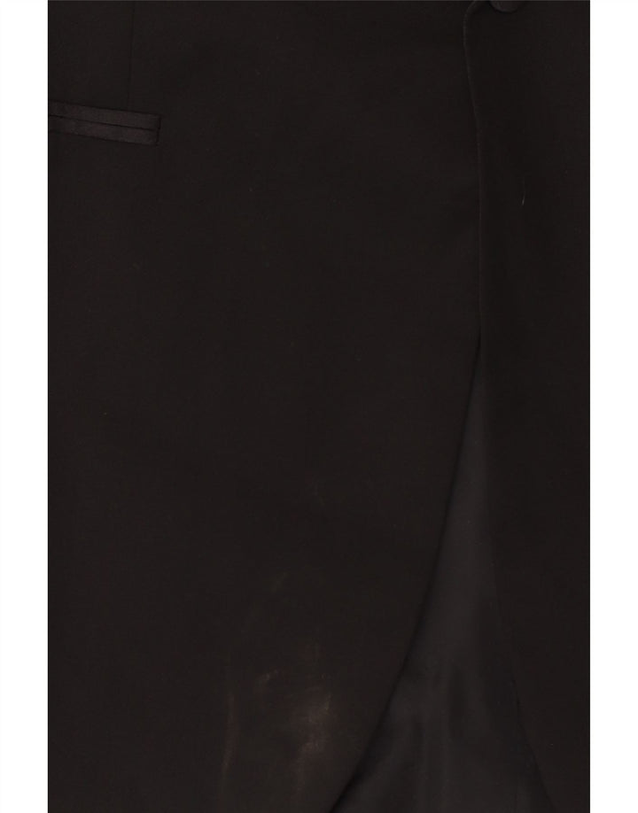 Blazer pentru bărbați Hugo Boss, cu 1 nasture, UK 50, lână virgină mare, neagră