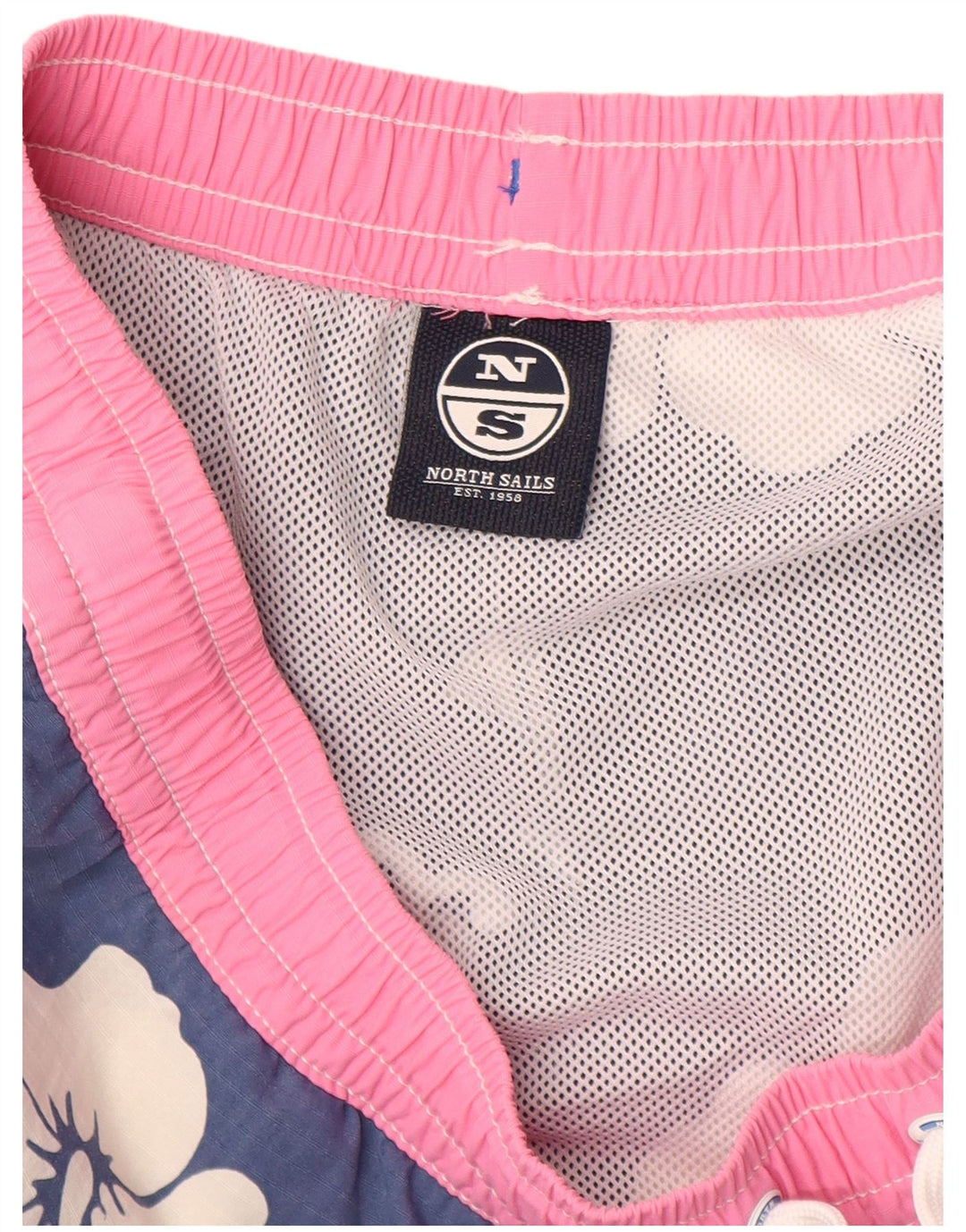 Pantaloni scurți de înot North Sails pentru femei UK 14 Medium Blue Floral Poliamidă