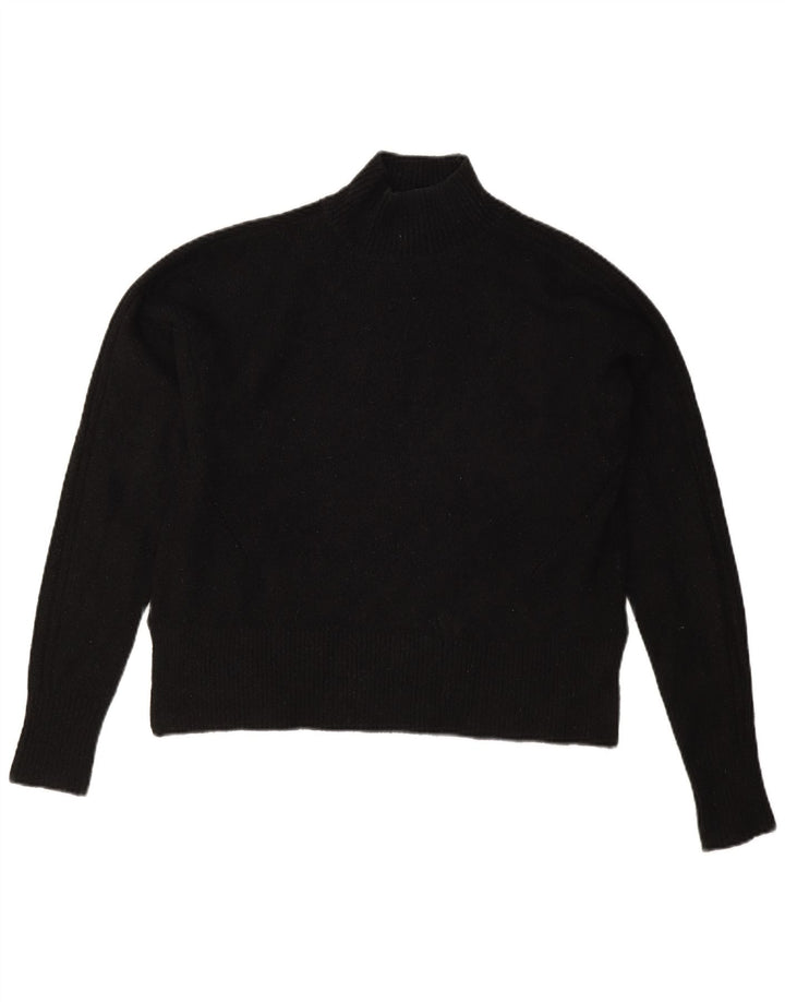 Jack Wills Pulover oversized cu gât țestoasă pentru femei UK 8 Small Black