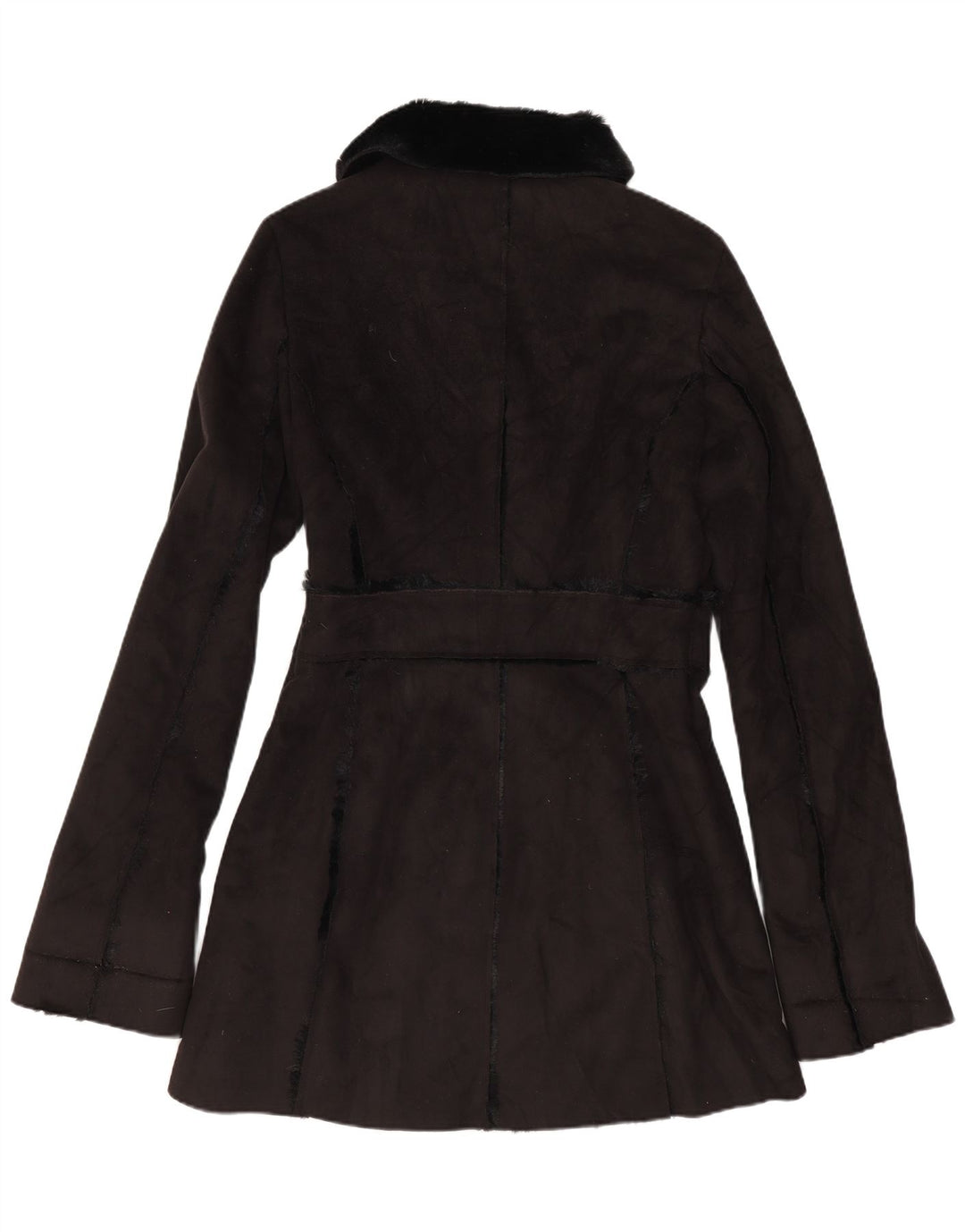 Pardesiu vintage pentru femei Sherpa UK 12 Medium Black