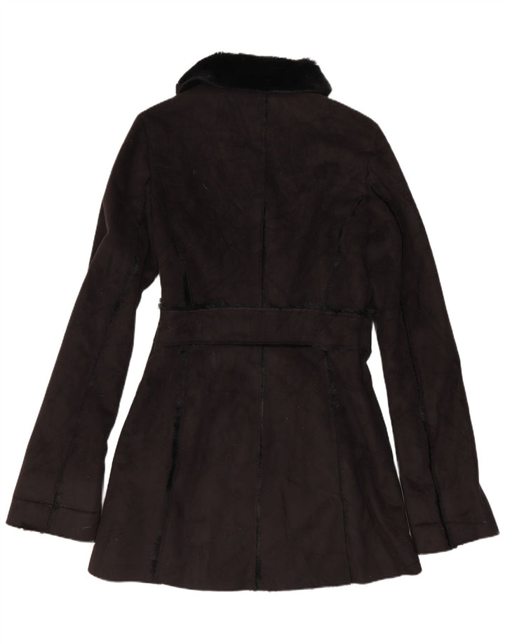 Pardesiu vintage pentru femei Sherpa UK 12 Medium Black