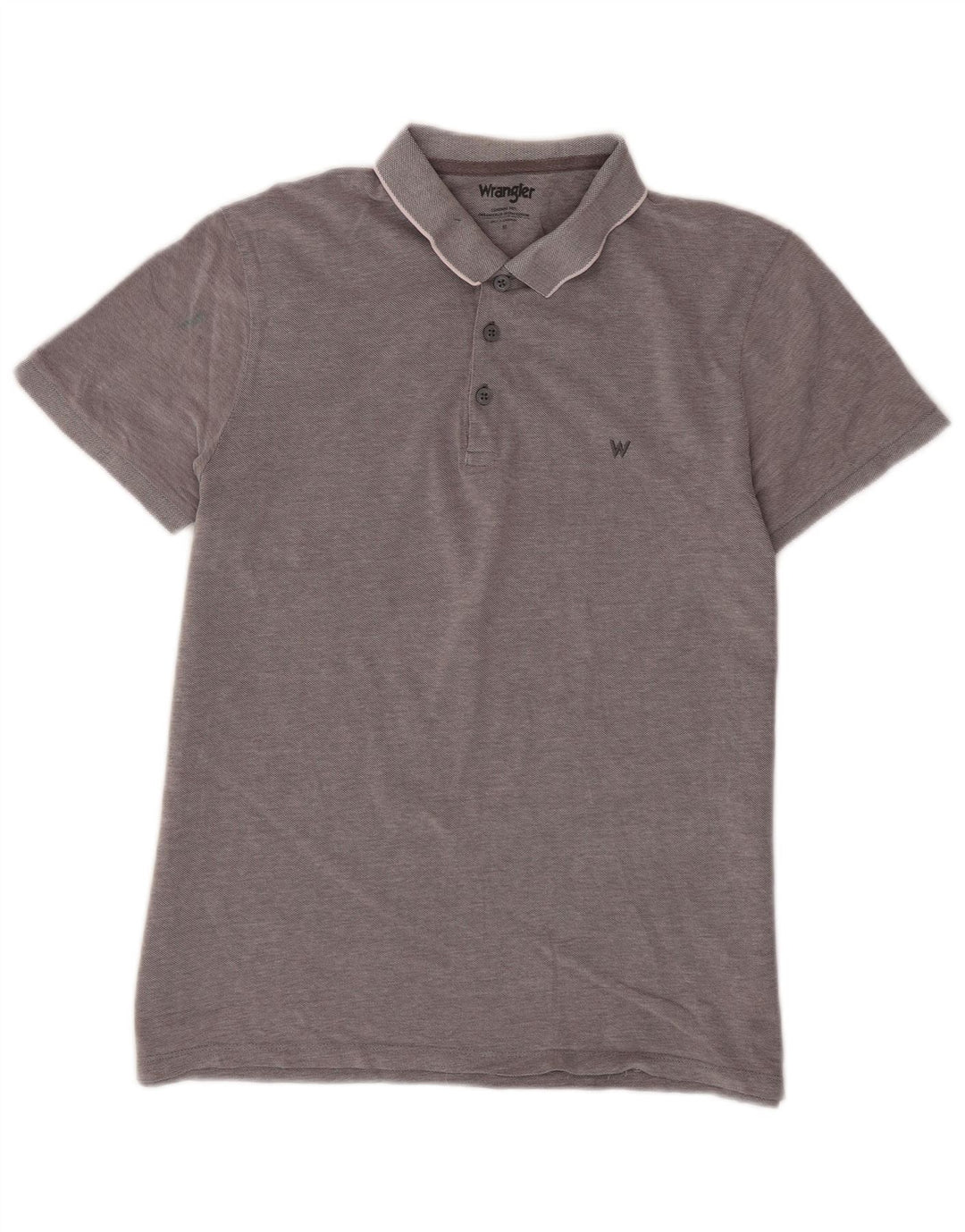 Tricou polo Wrangler pentru bărbați, bumbac, gri mediu