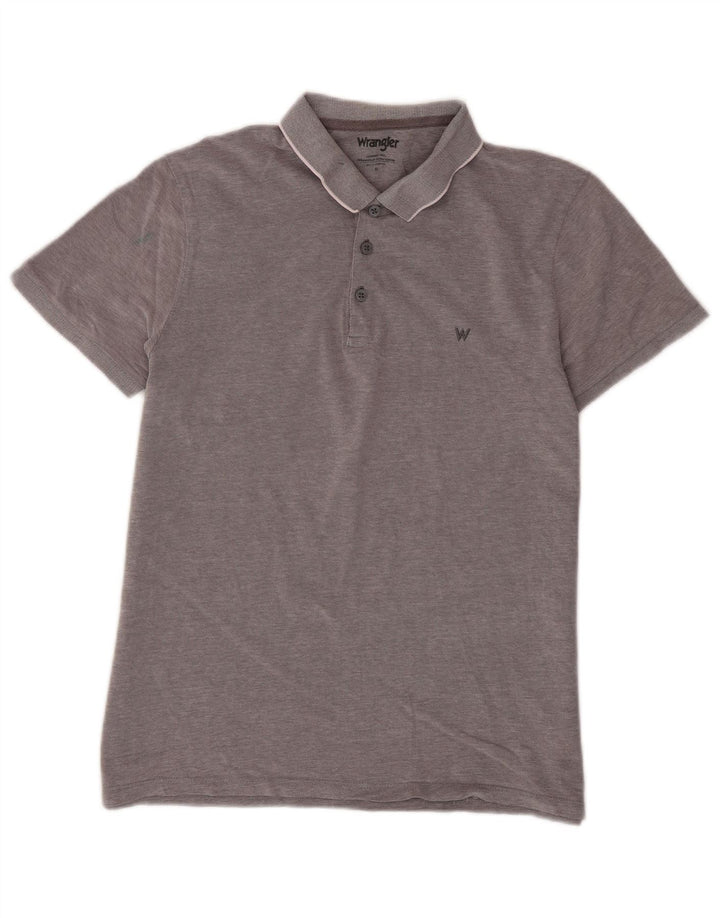 Tricou polo Wrangler pentru bărbați, bumbac, gri mediu