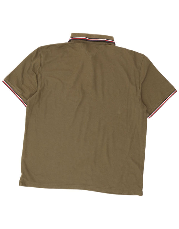 Tricou polo Tommy Hilfiger pentru bărbați, 2XL, bumbac kaki