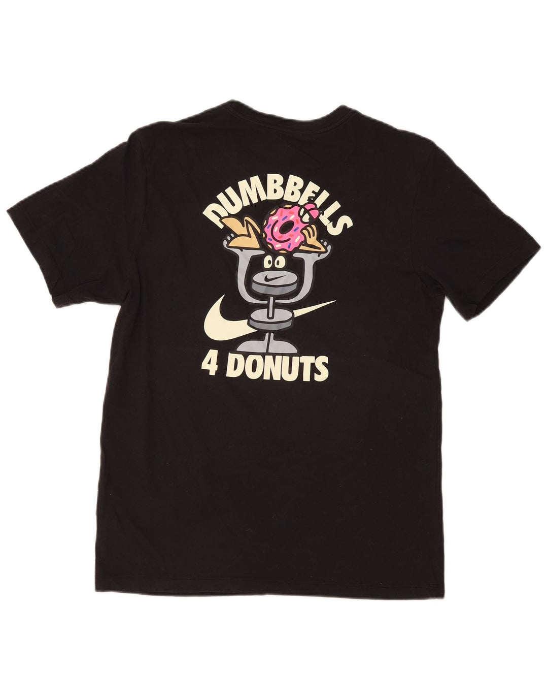 Tricou grafic Nike pentru bărbați cu gantere Donuts Top mediu din bumbac negru