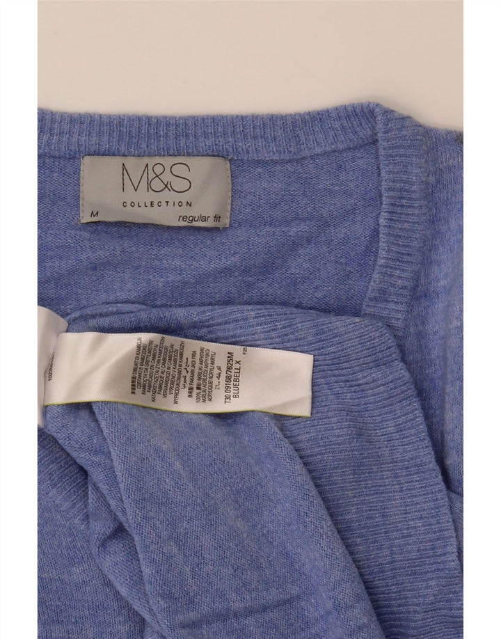 Pulover cu decolteu în V Marks & Spencer pentru bărbați, albastru mediu acrilic