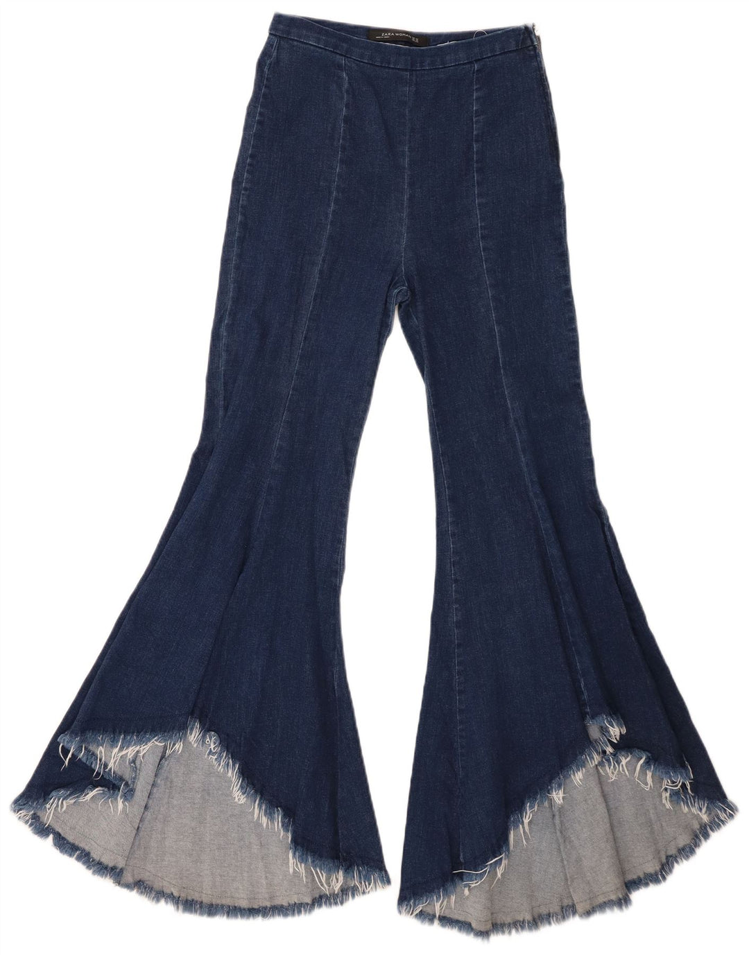 Blugi evazați pentru femei Zara XS W24 L29 bleumarin
