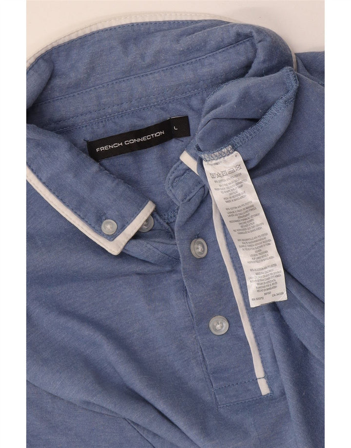 Tricou polo pentru bărbați French Connection, mare, albastru, bumbac