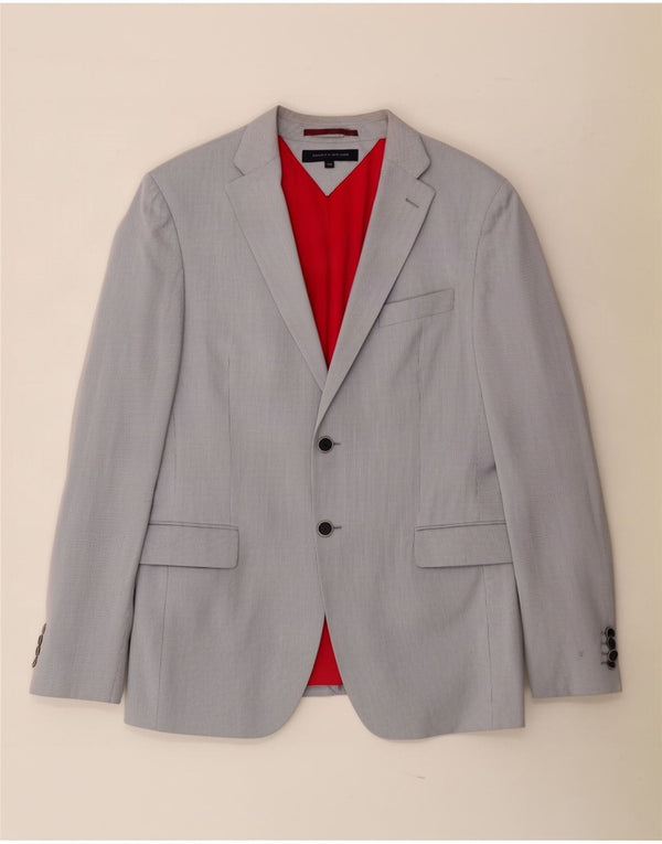 Sacou Tommy Hilfiger pentru bărbați, cu 2 nasturi, IT 50, mare, gri cu dungi