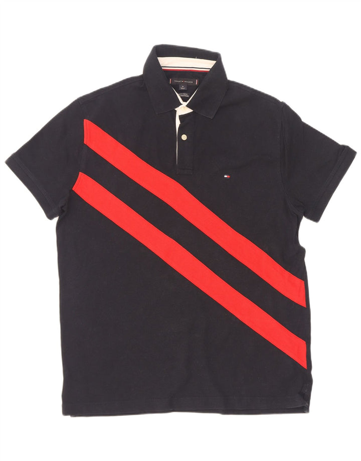 Cămașă polo Tommy Hilfiger pentru bărbați, cu o formă regulată, albastru bleumarin mediu