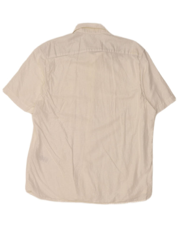 Cămașă cu mânecă scurtă pentru bărbați TED BAKER Mărimea 5 XL In alb