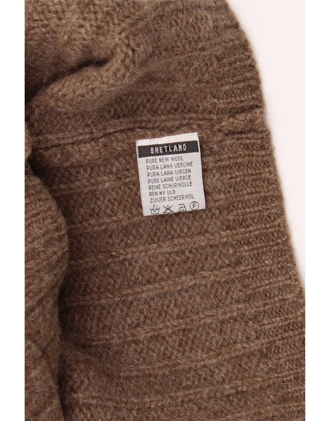 Pulover cardigan pentru bărbați MC Kenzy, lână maro mare
