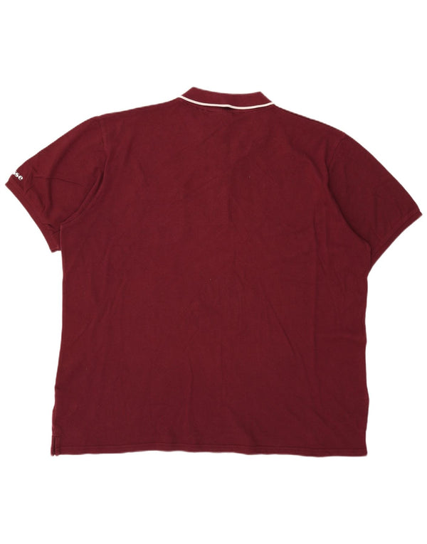 Cămașă polo pentru bărbați Ellesse 2XL bumbac burgundă