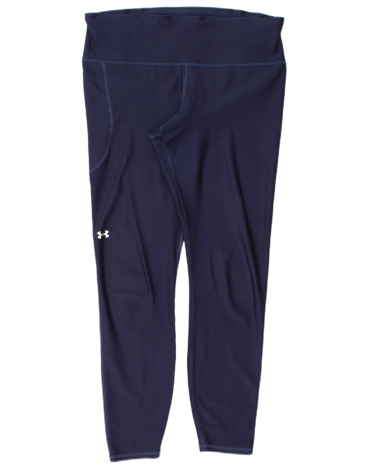 Leggings pentru femei Under Armour UK 14, mare, bleumarin