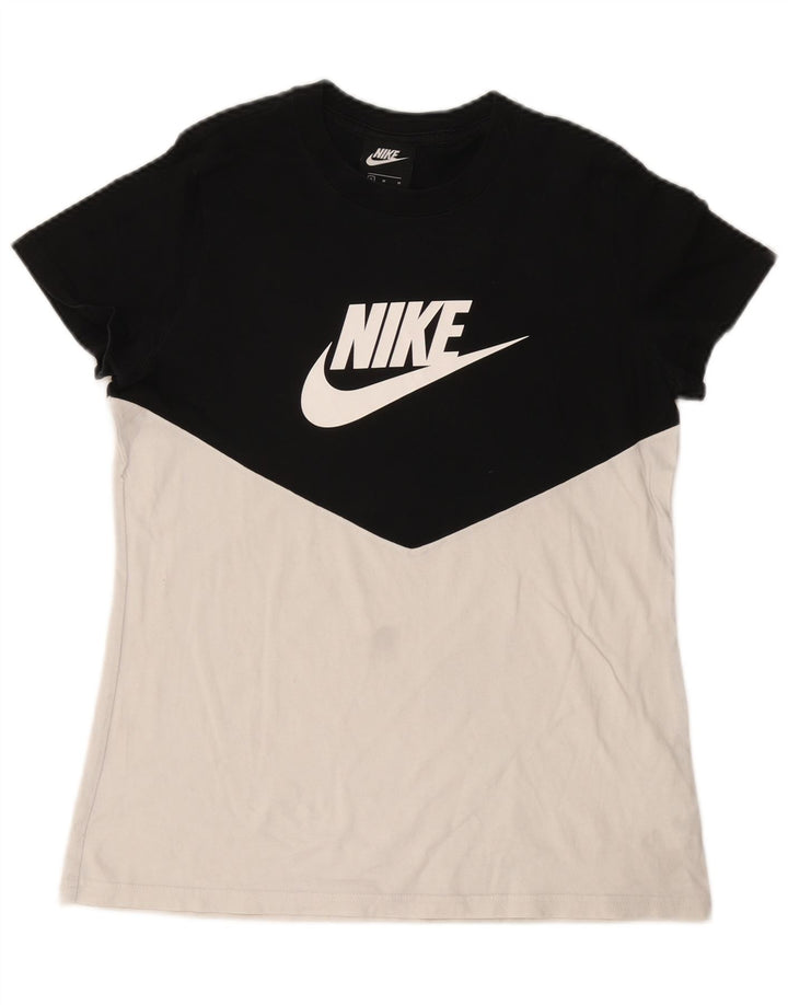 Tricou grafic pentru femei NIKE Top UK 12 Medium White Colorblock Bumbac