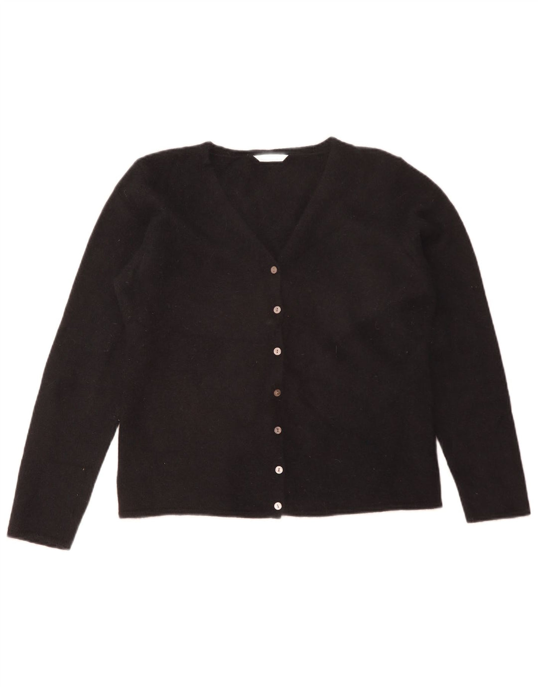 Pulover cardigan pentru femei Marks & Spencer Marea Britanie 16 Angora negru mare