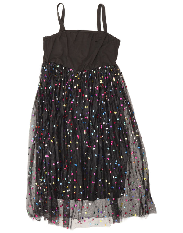 Rochie Empire fără mâneci pentru femei Curve, Marea Britanie 20 2XL, negru pete