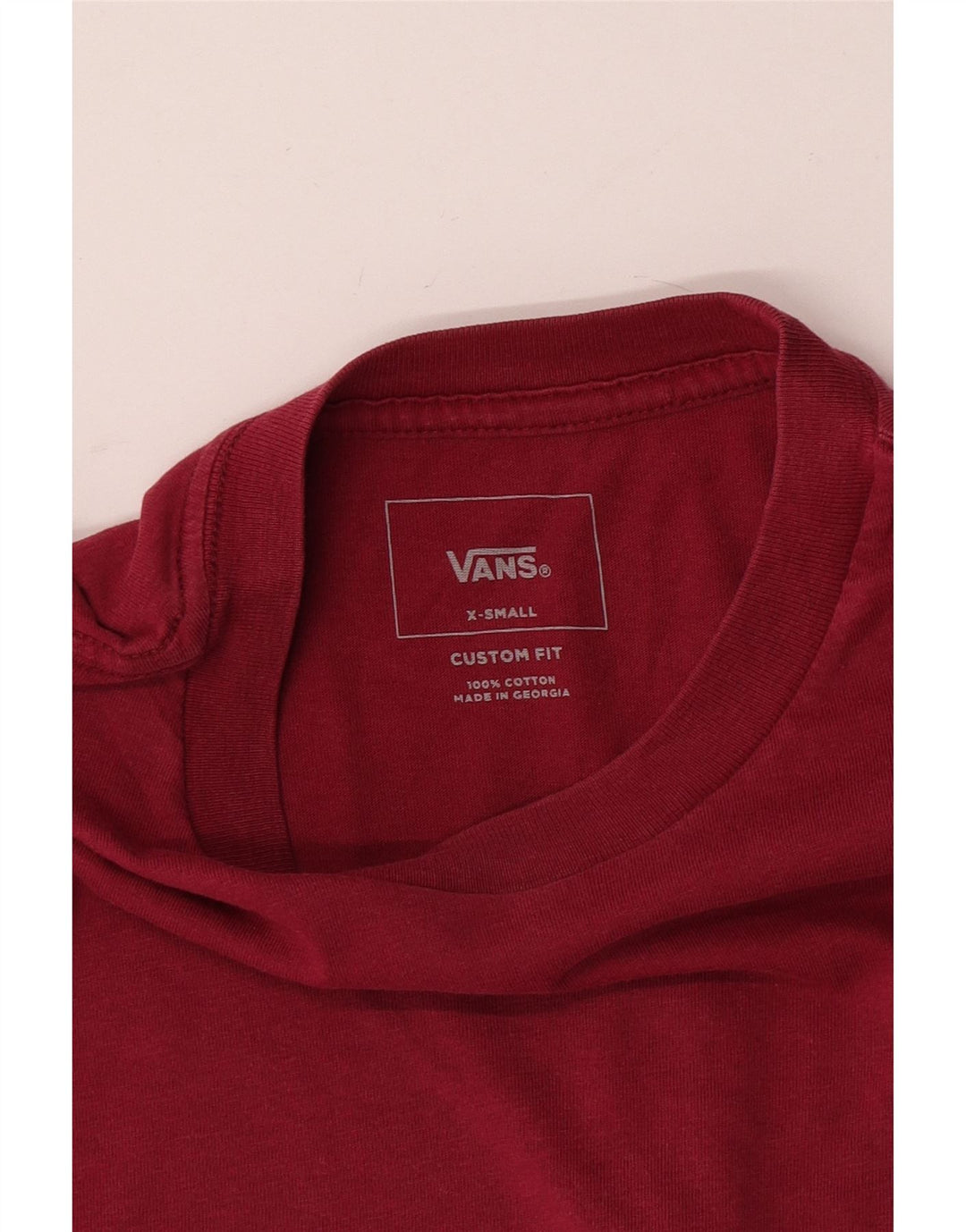 Tricou personalizat Vans pentru bărbați Top XS Bumbac roșu