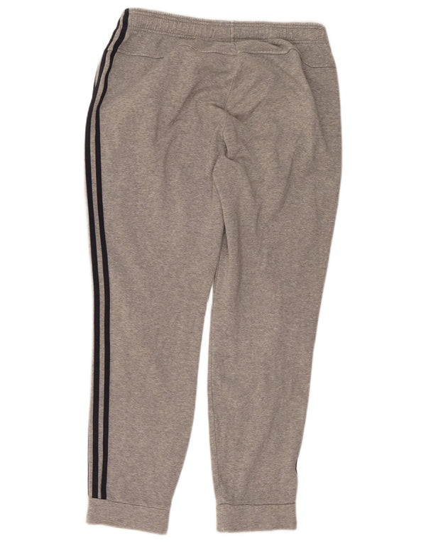 Pantaloni de trening pentru bărbați Adidas Pantaloni de jogging mari, gri bumbac cu pete