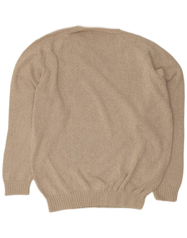 Pulover cu decolteu în V Kappa pentru bărbați, 3XL, bej cu pete